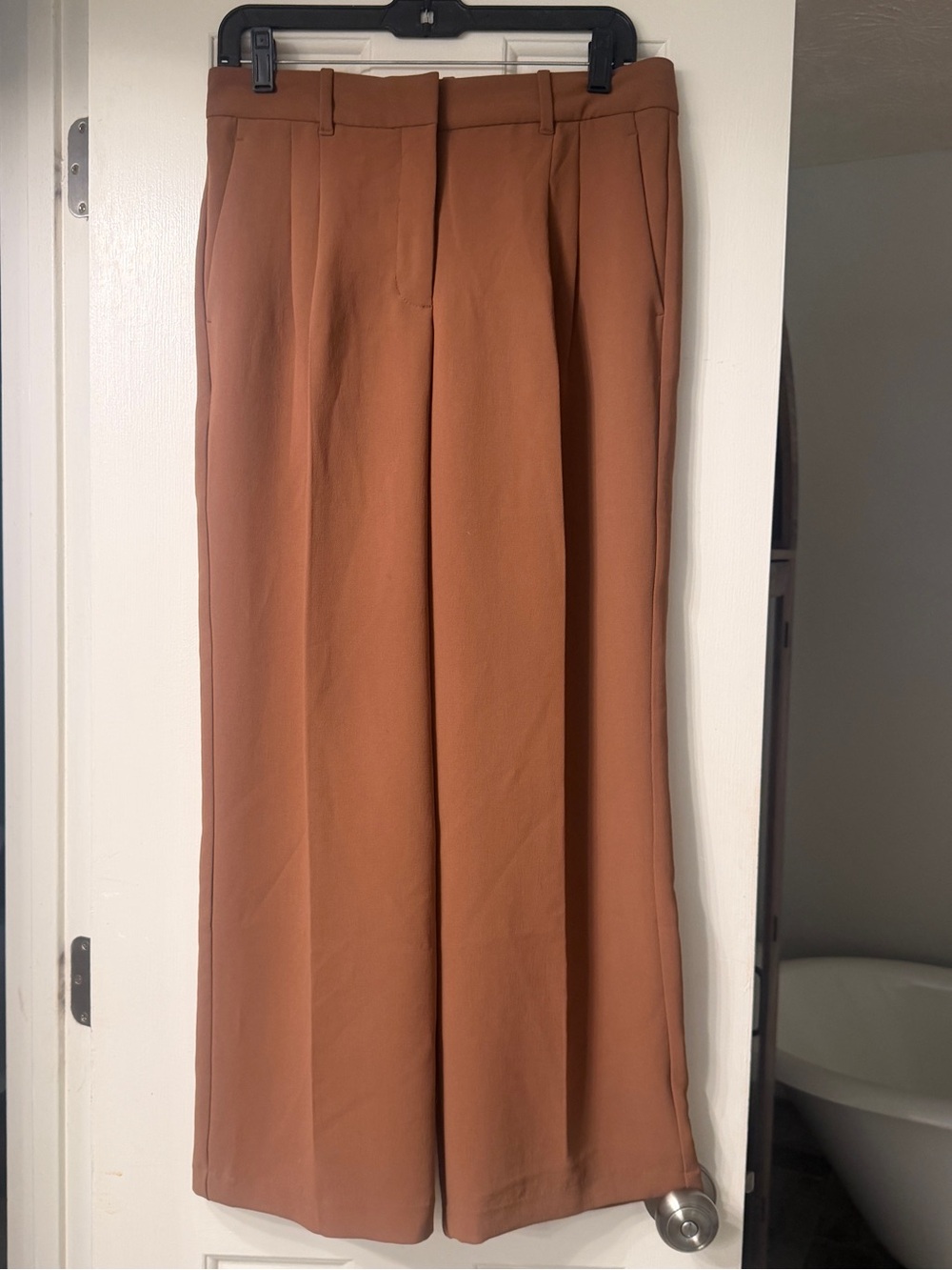 Aritzia Brown Effortless Pants - Picture 3 of 10